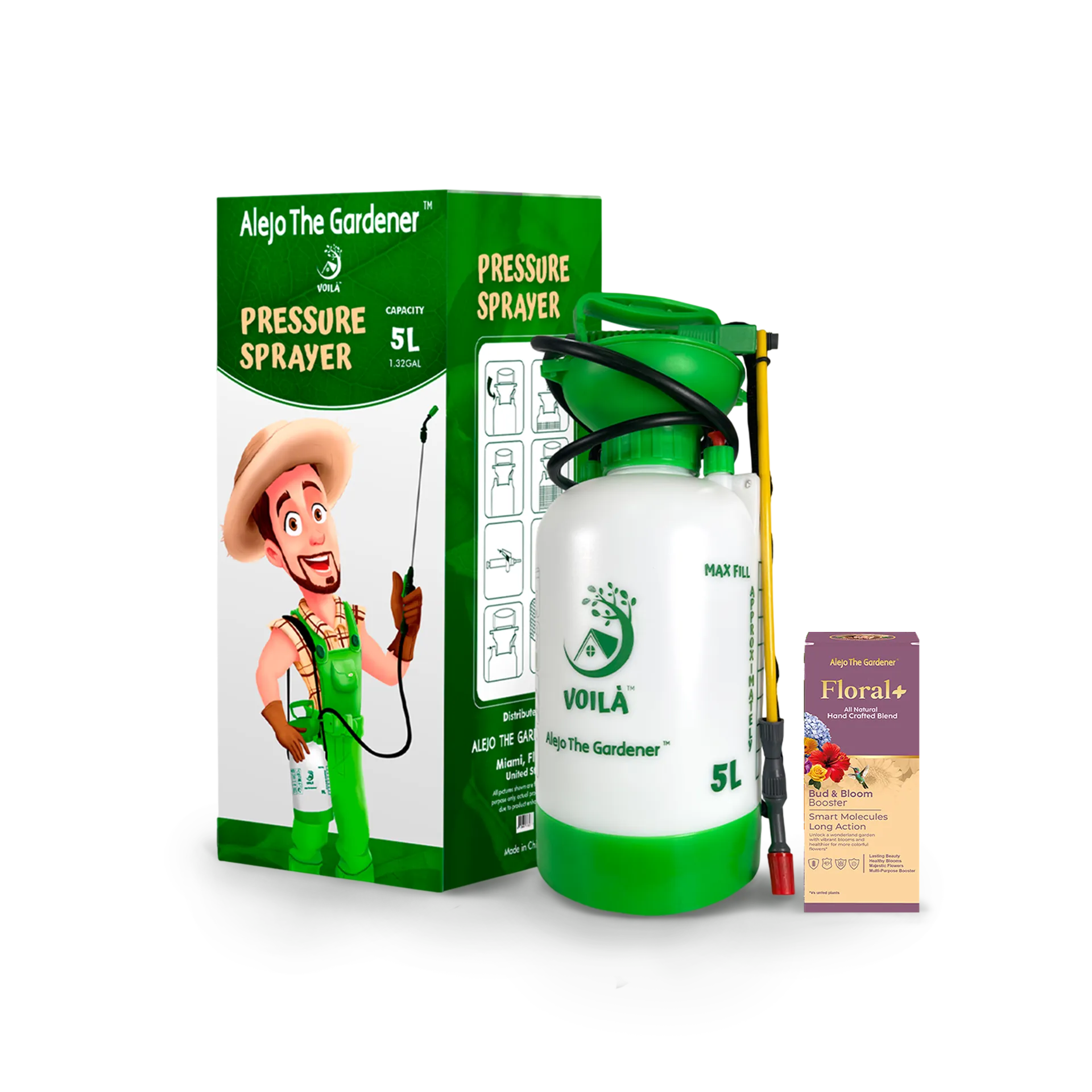 ¡Garden Pump Set! Sprayer 5000ml | Floral+ 5L