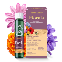 FLORAL+ Elixir 31ml – A vibrant bottle featuring Alejo The Gardener’s all-natural bloom booster, designed to enhance flower color, strength, and overall beauty.