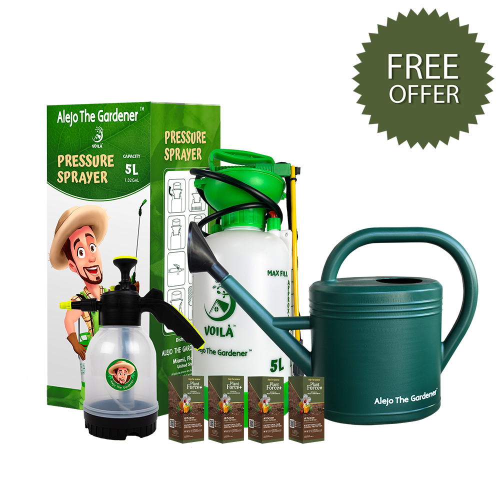 Plant Lover Set: Plant Force+ (x4) Pump Sprayers (x2) & Can